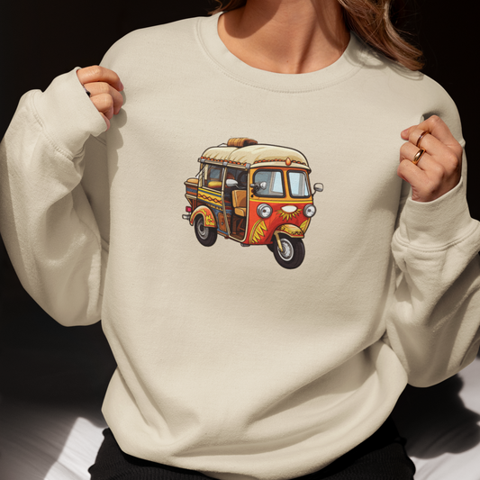 Red Tuk Tuk Crewneck Sweatshirt